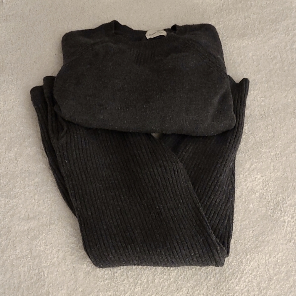 Dark Gray Sweater Lounge Set